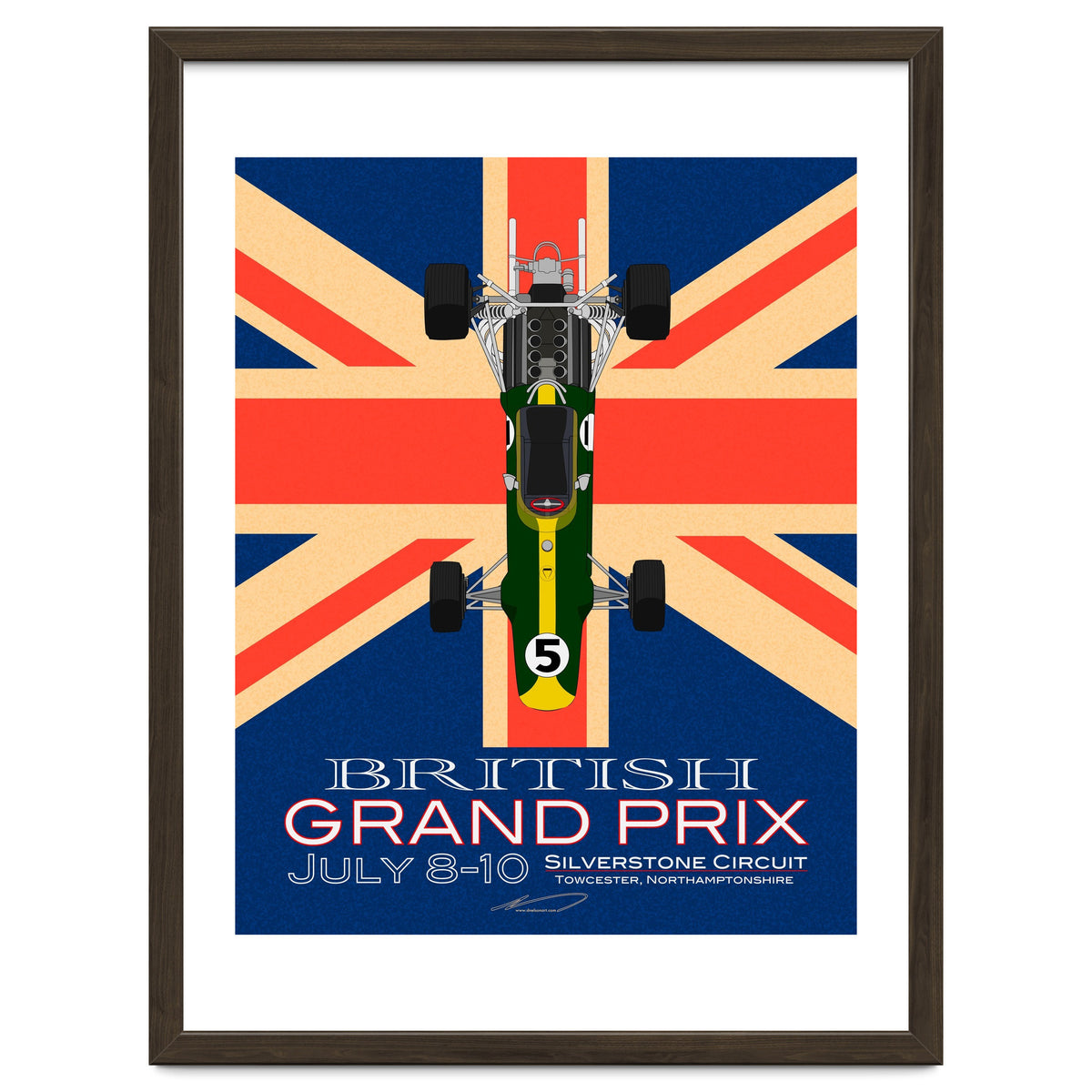 British Grand Prix poster