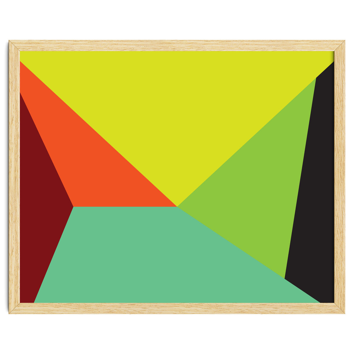 Geometric Shapes No. 31 -  yellow, orange & green