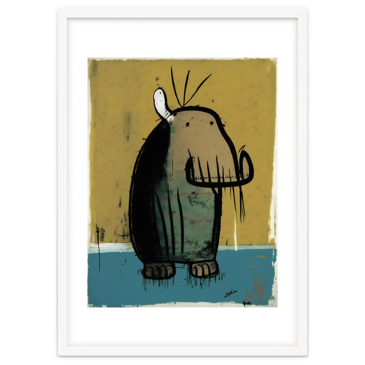 Walrus Expressionist Painting