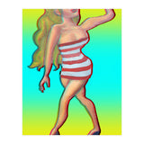 Chica Selfie 3d 2 (Print Only) thumbnail