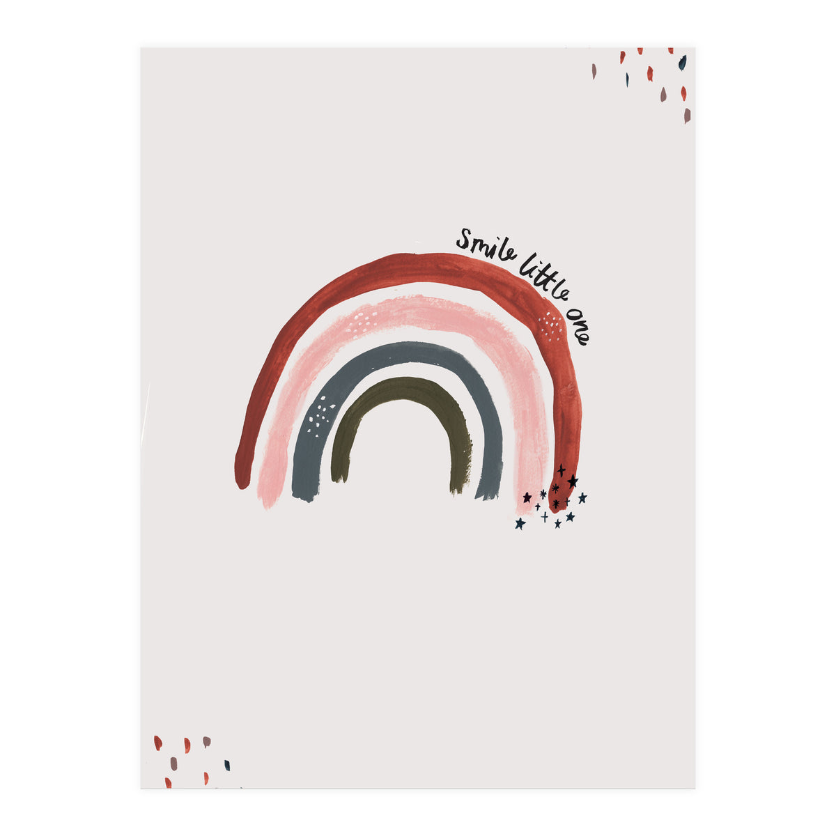Smile Little One Rainbow Portrait (Print Only)