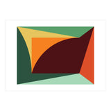 Geometric Shapes No. 18 - orange, green & purple (Print Only) thumbnail