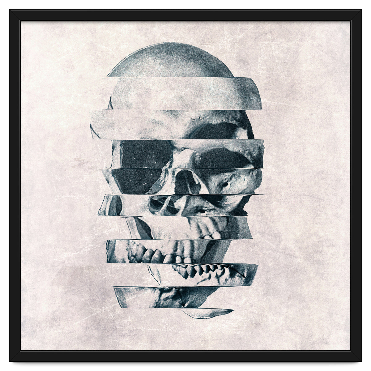 Glitch Skull Mono