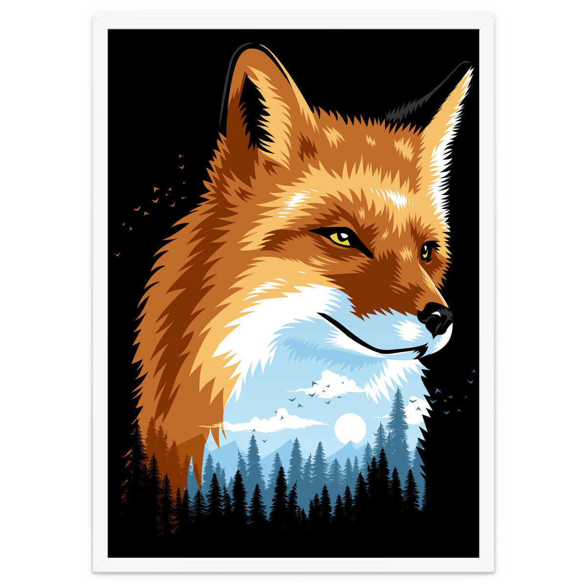 Fox Colors Forest