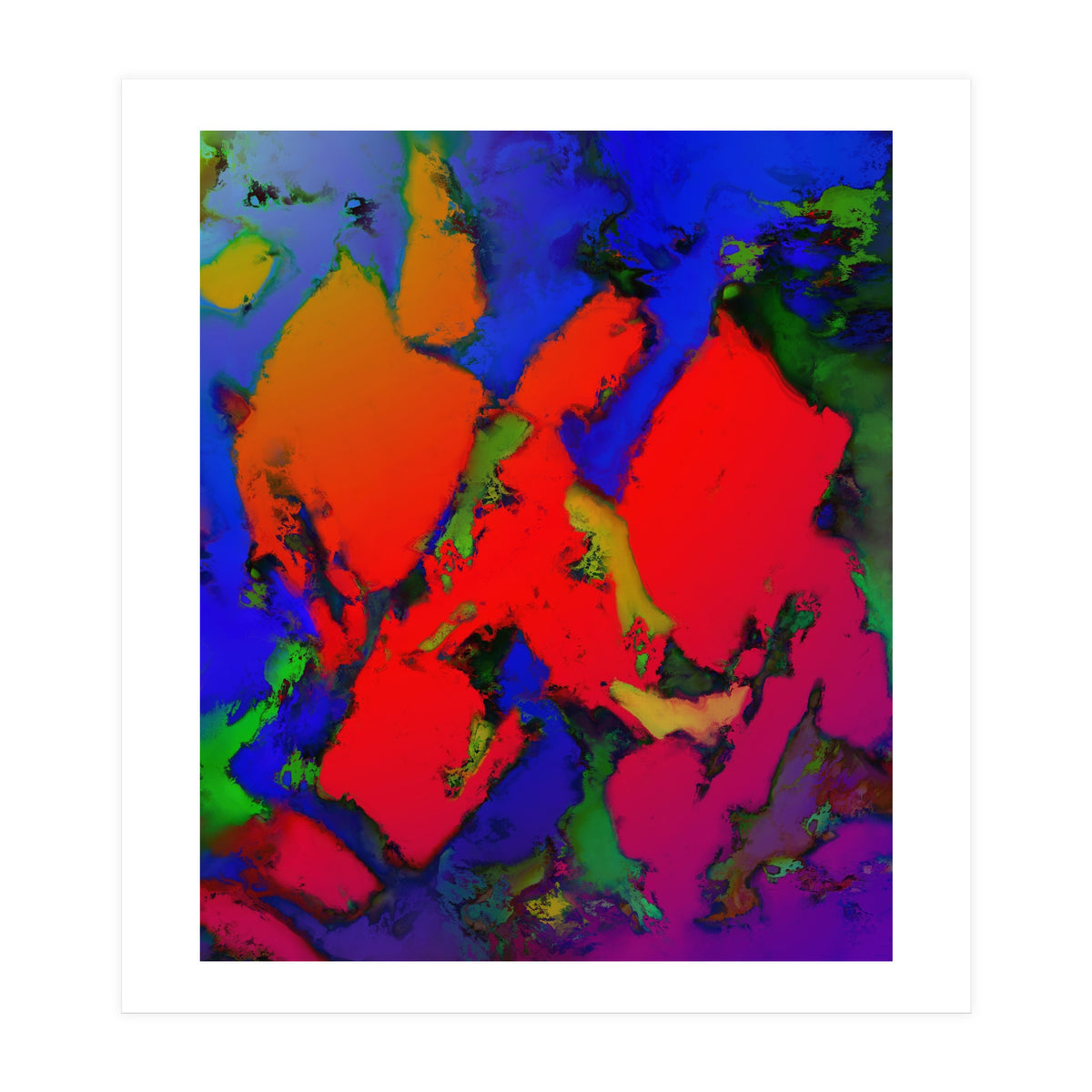 Alligator Red Glow (Print Only)