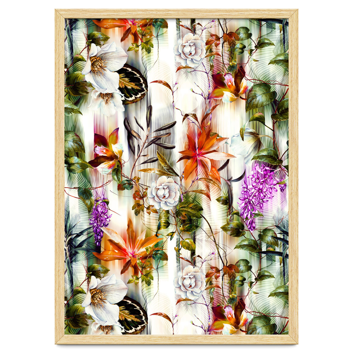 Abstract Motion Blur Floral