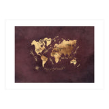 Word Map Gold Dark (Print Only) thumbnail