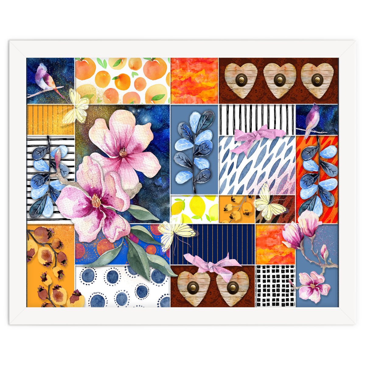 Romantic Floral Collage