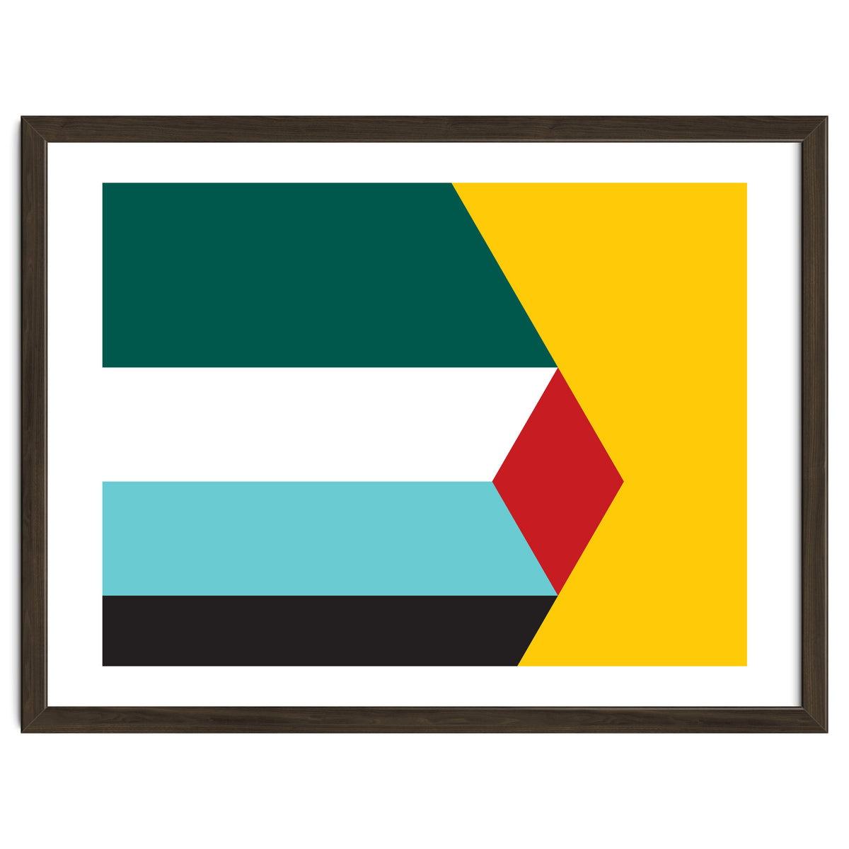 Geometric Shapes No. 43 - yellow & green