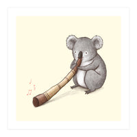 Koala Playing a Didgeridoo (Print Only)