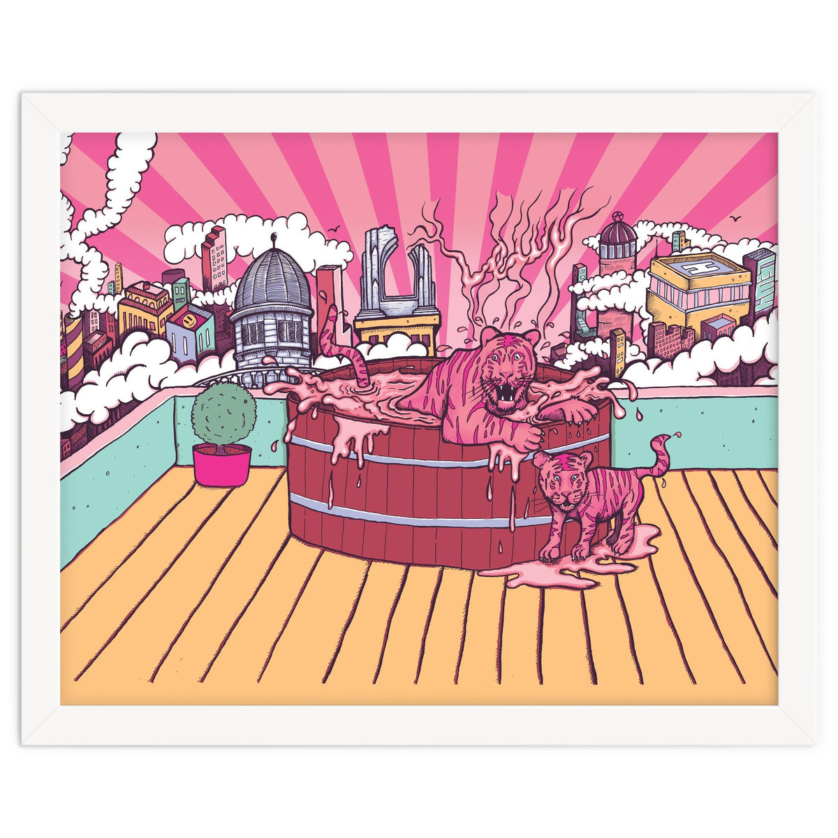 Strawberry Tigers Rooftop Jacuzzis Abbeydale Brewery x Lewy  12.4% ABV Strawberry, Chocolate, Smoked, Cherry Wood-chipped, Imperial Dessert Stout.