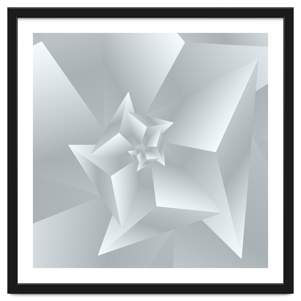 Trendy White Triangle