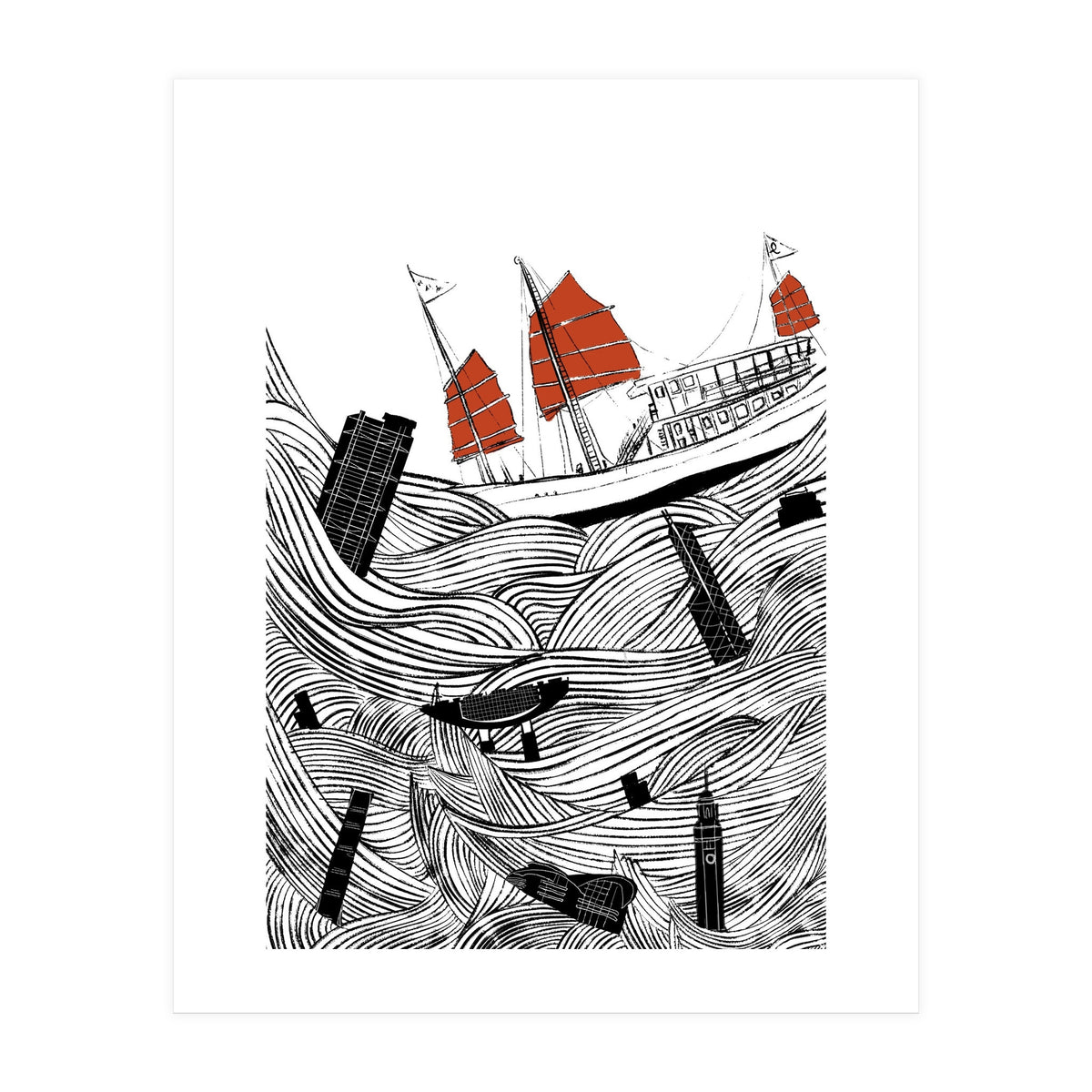 Hong Kong Typhoon (Print Only)