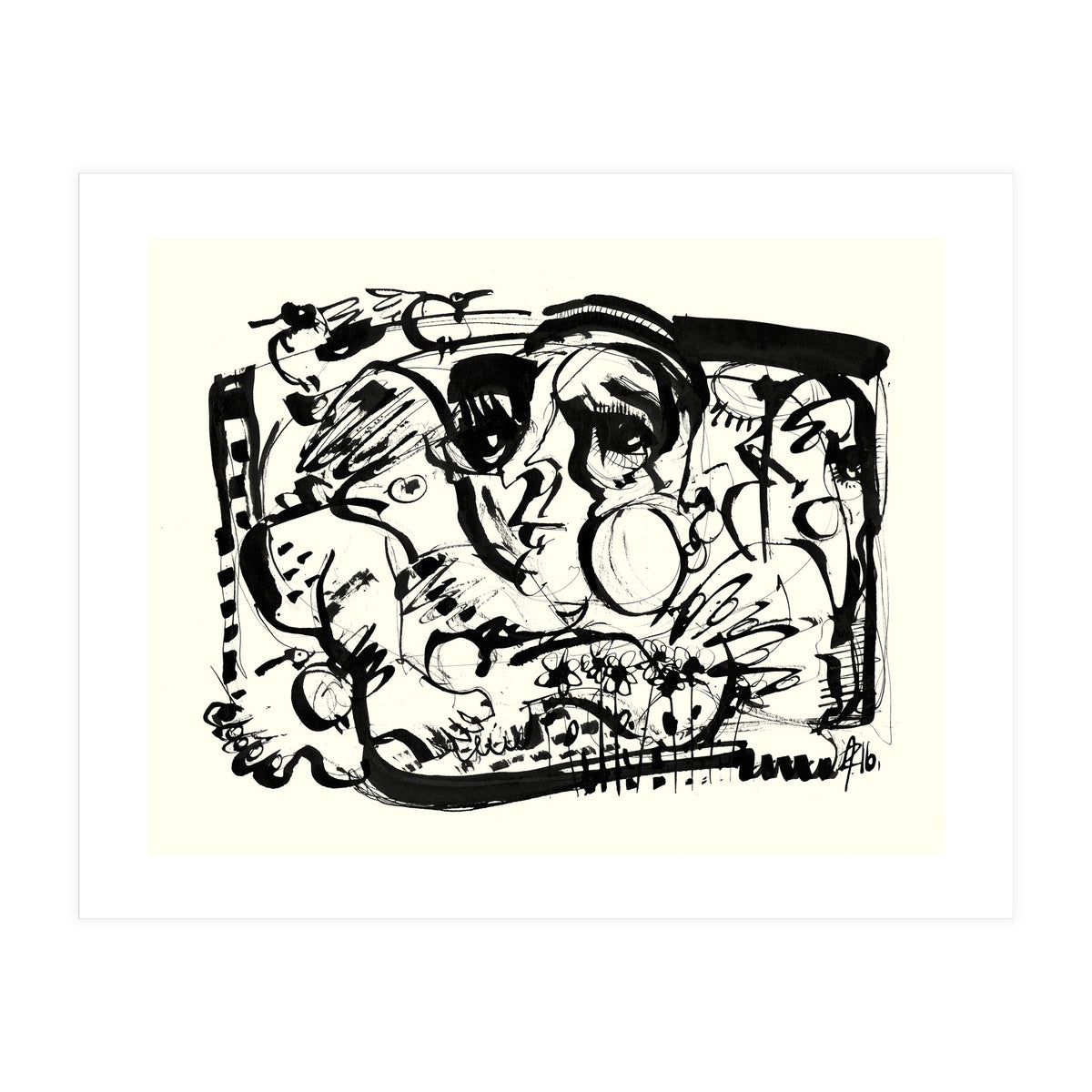 Birds and Flowers (Print Only)