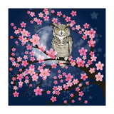 Great horned owl in a blossom tree (Print Only) thumbnail