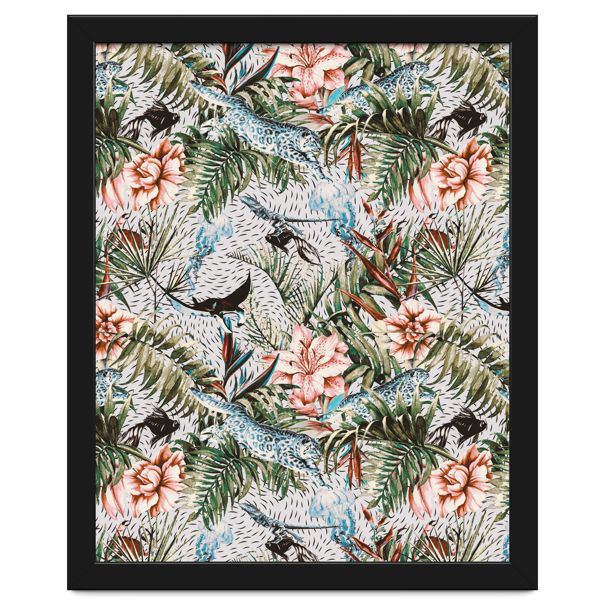 Paradisiacal flora and fauna