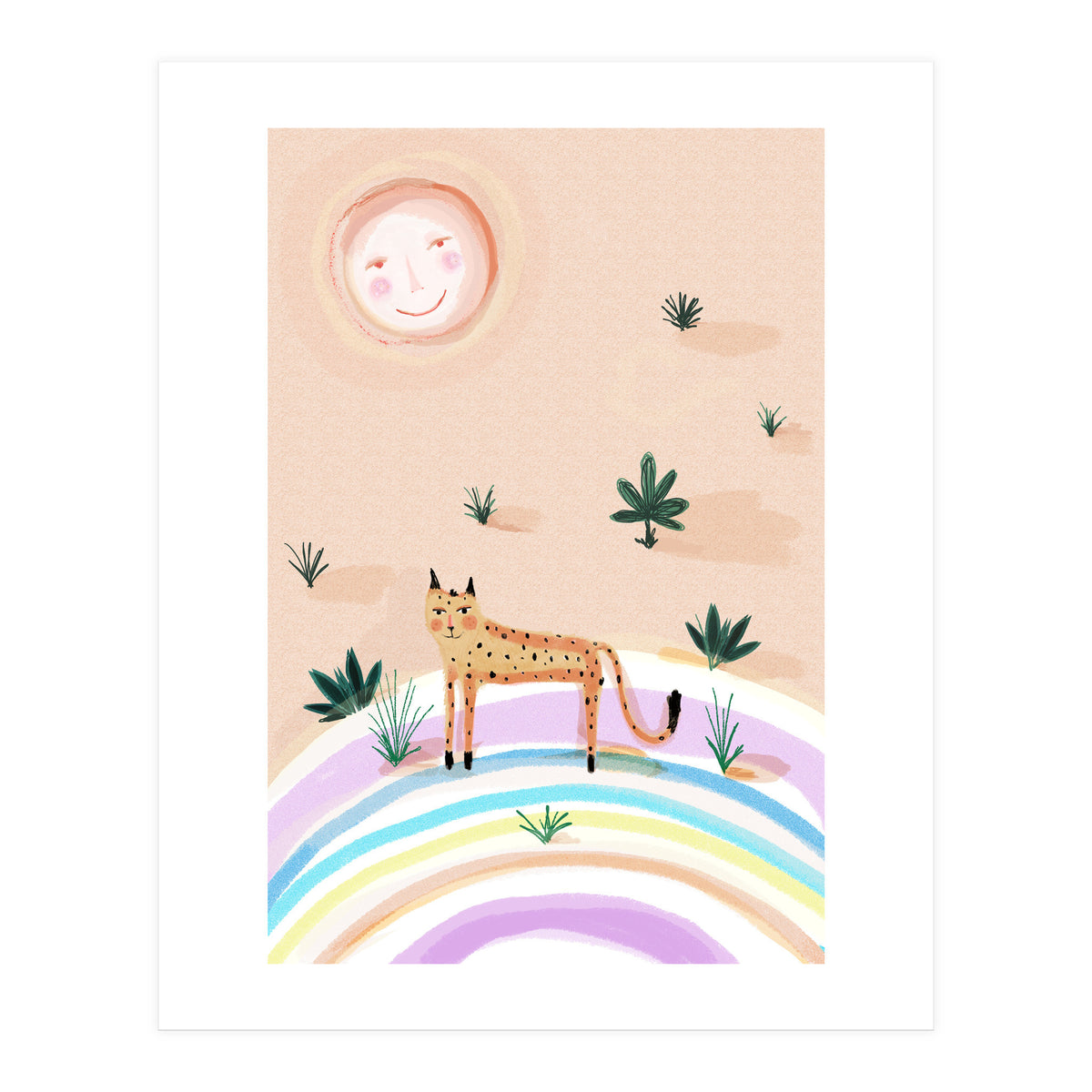 Rainbow Leopard  (Print Only)