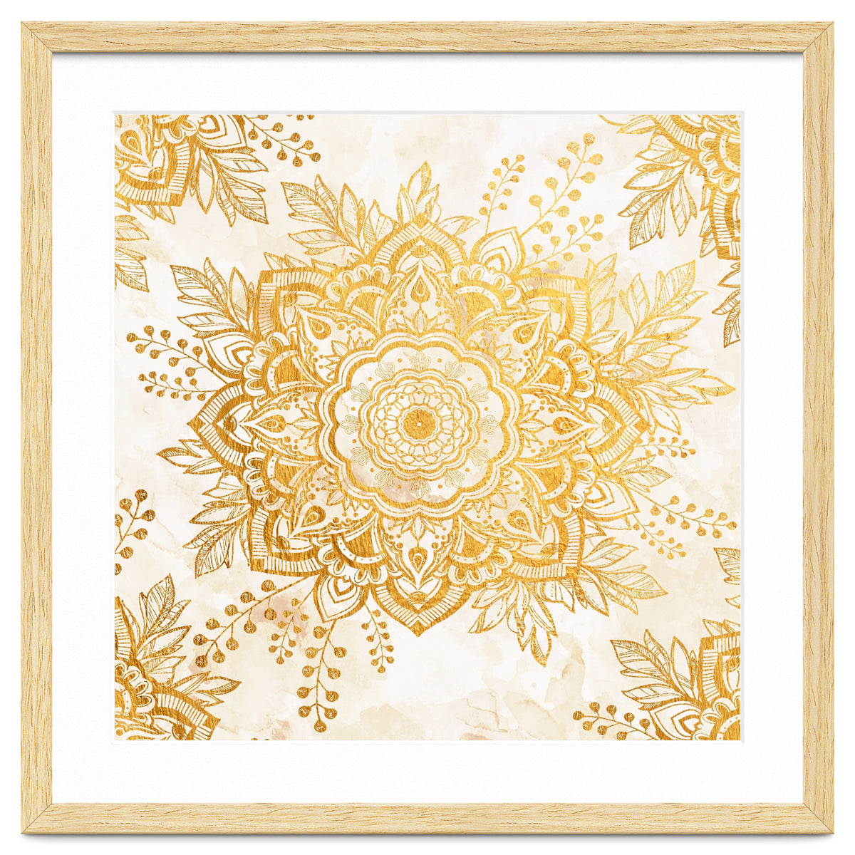 Queen Starring of Mandala-Gold Sunflower I