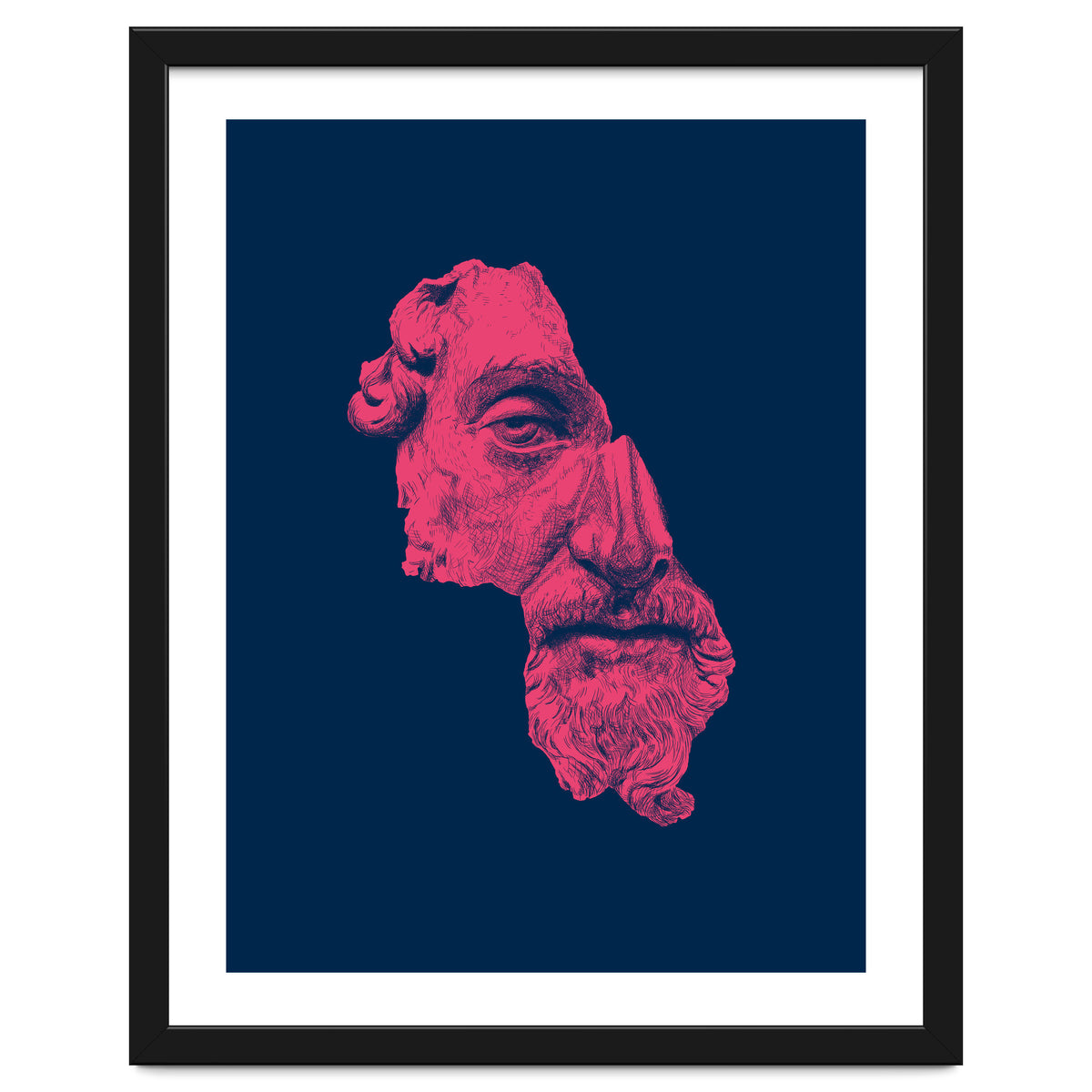 MARCUS AURELIUS ANTONINUS AUGUSTUS / prussian blue / vivid red