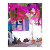 Blossom Is Just Around The Corner, Bougainvillea Tropical Greece Architecture, Botanical SummerTravel Bohemian (Print Only) thumbnail