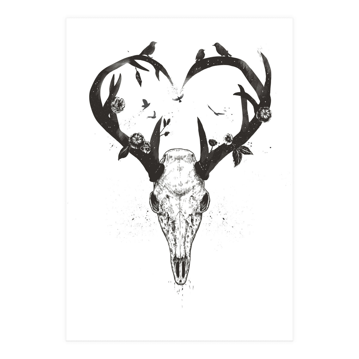 Neverending Love Bw (Print Only)