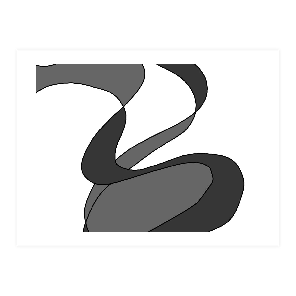 Grey Waves 9 (Print Only)