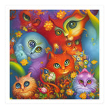 Colorful Crazy Kitty Cat Kitten Collage (Print Only) thumbnail