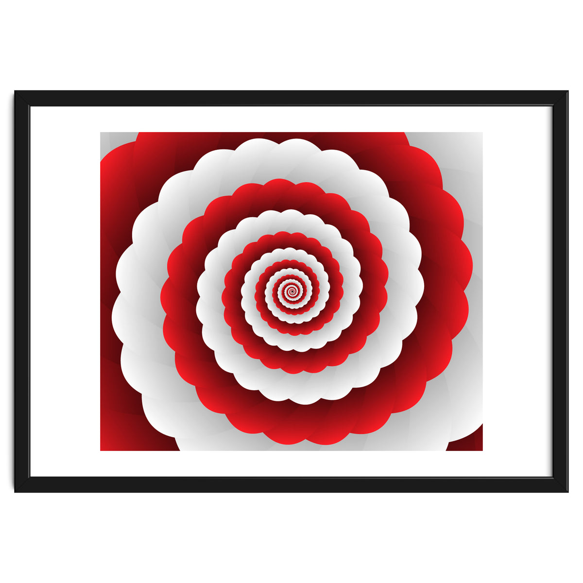 Red Modern Floral Interior Design