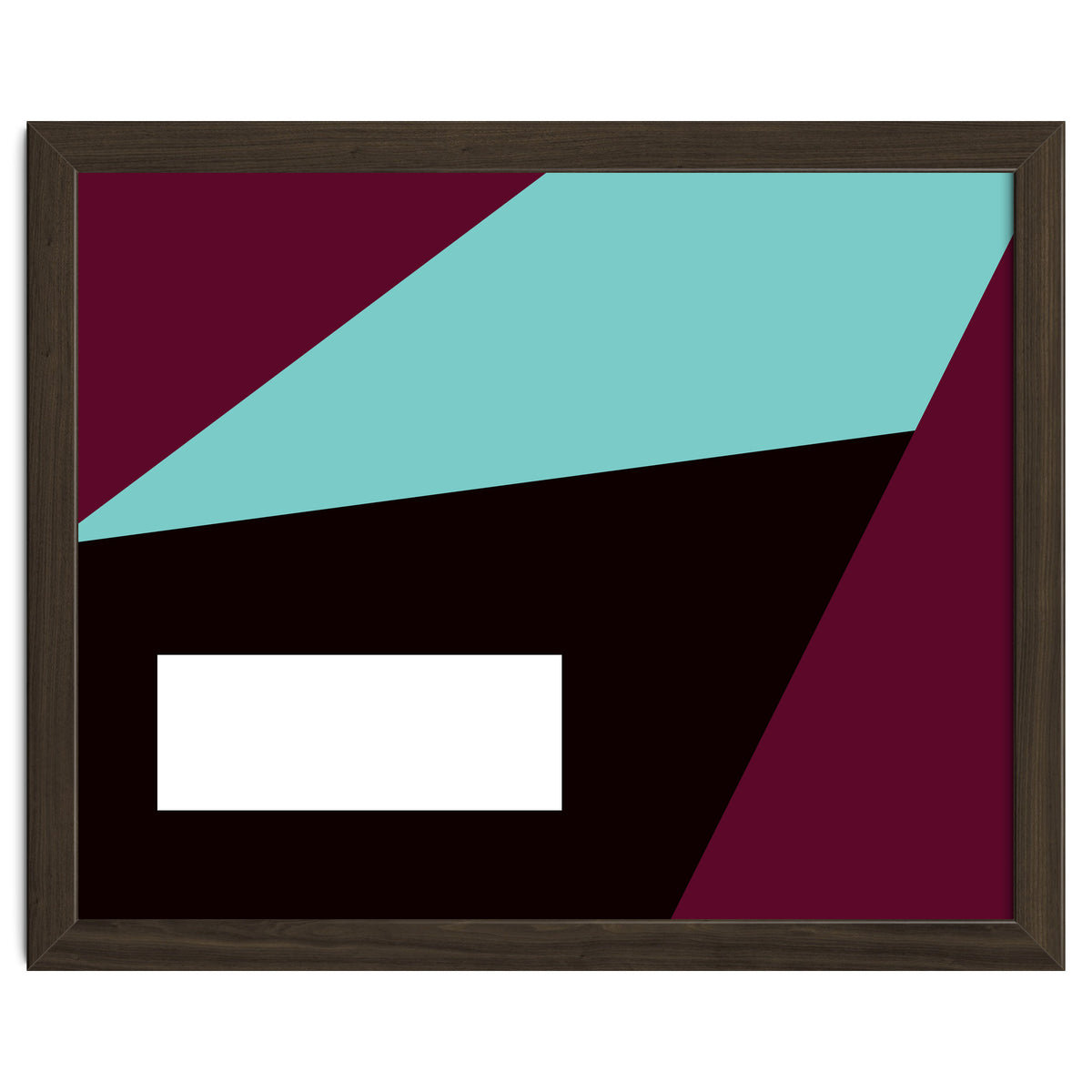 Geometric Shapes No. 84 - purple & turquoise