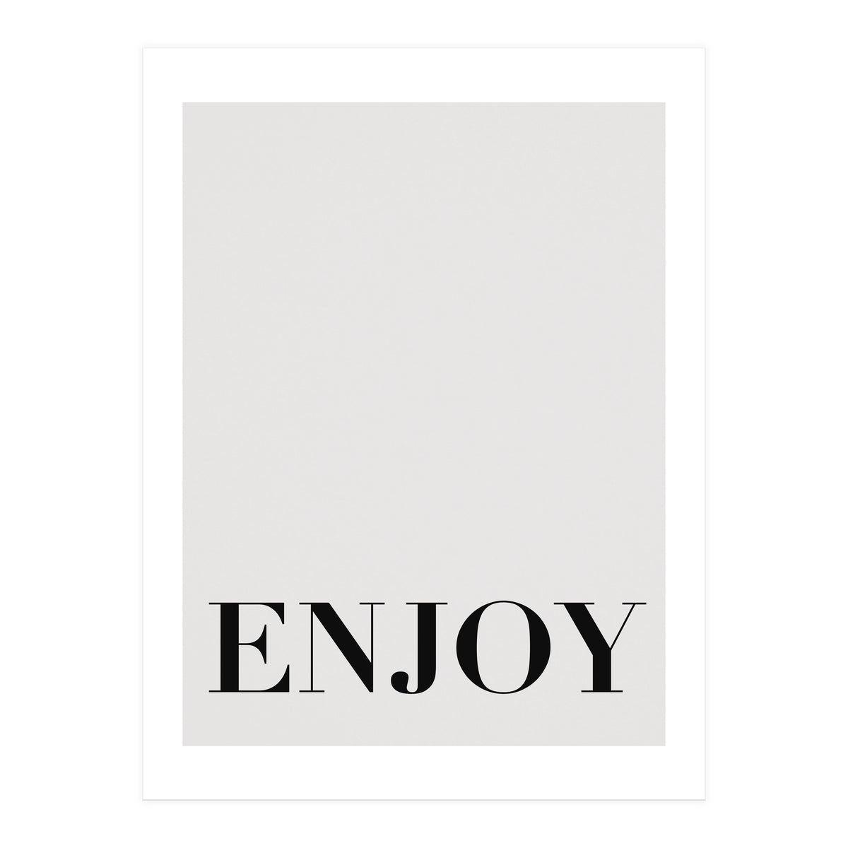 Enjoy White (Print Only)