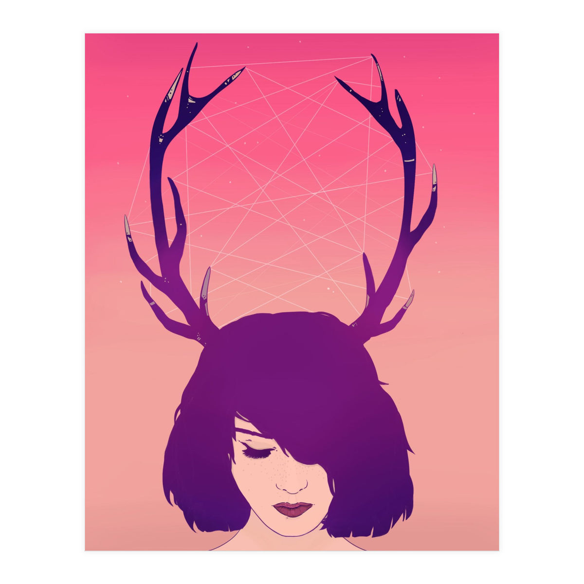Jackalope Lady (Print Only)