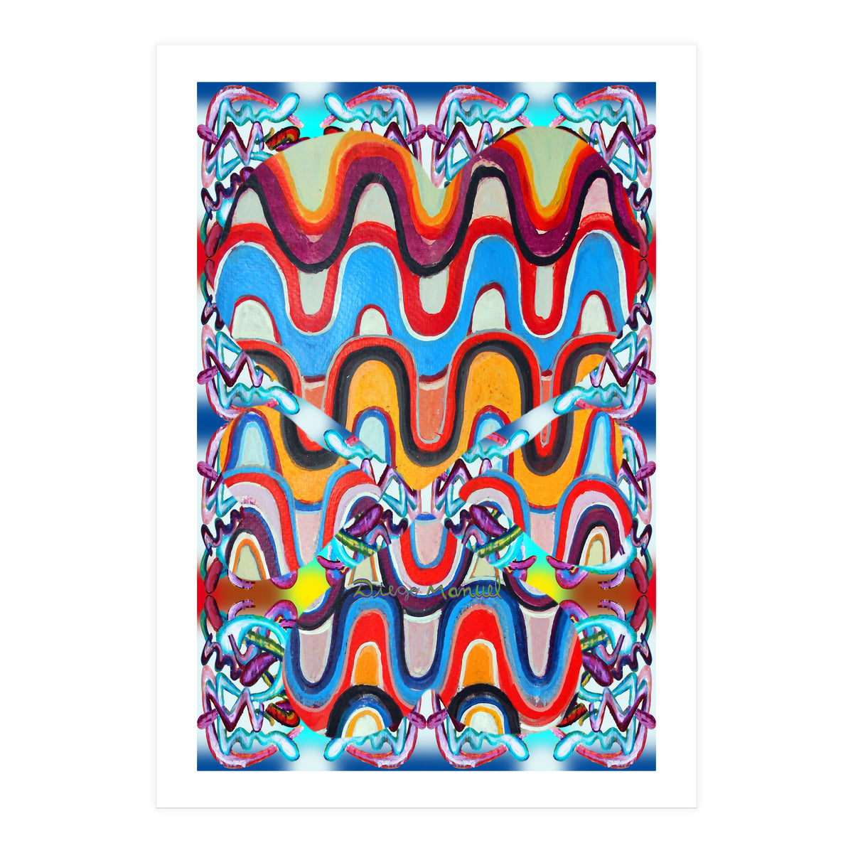 4 Corazones Tapiz 1 (Print Only)