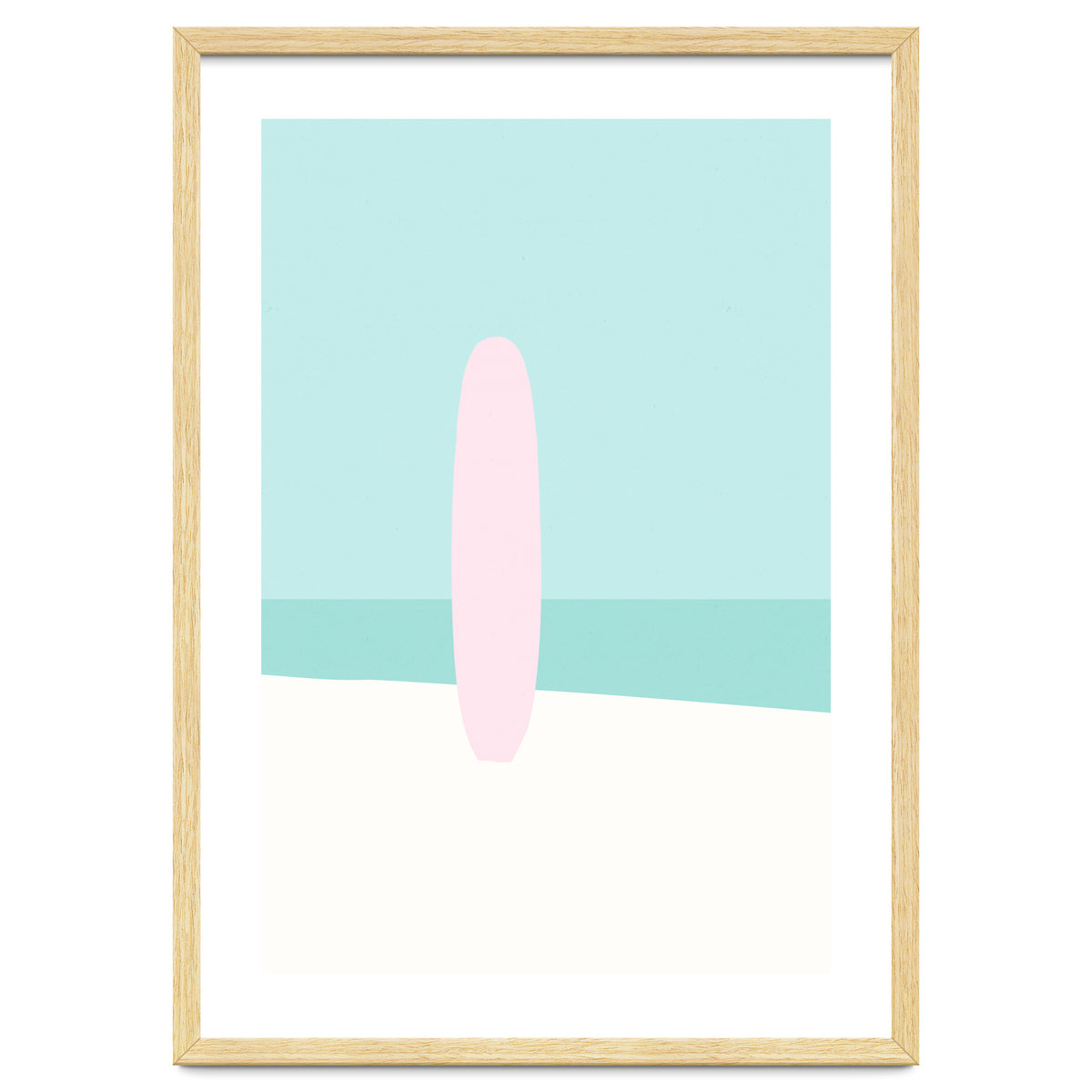 Minimal Surfboard - Turquoise Coast