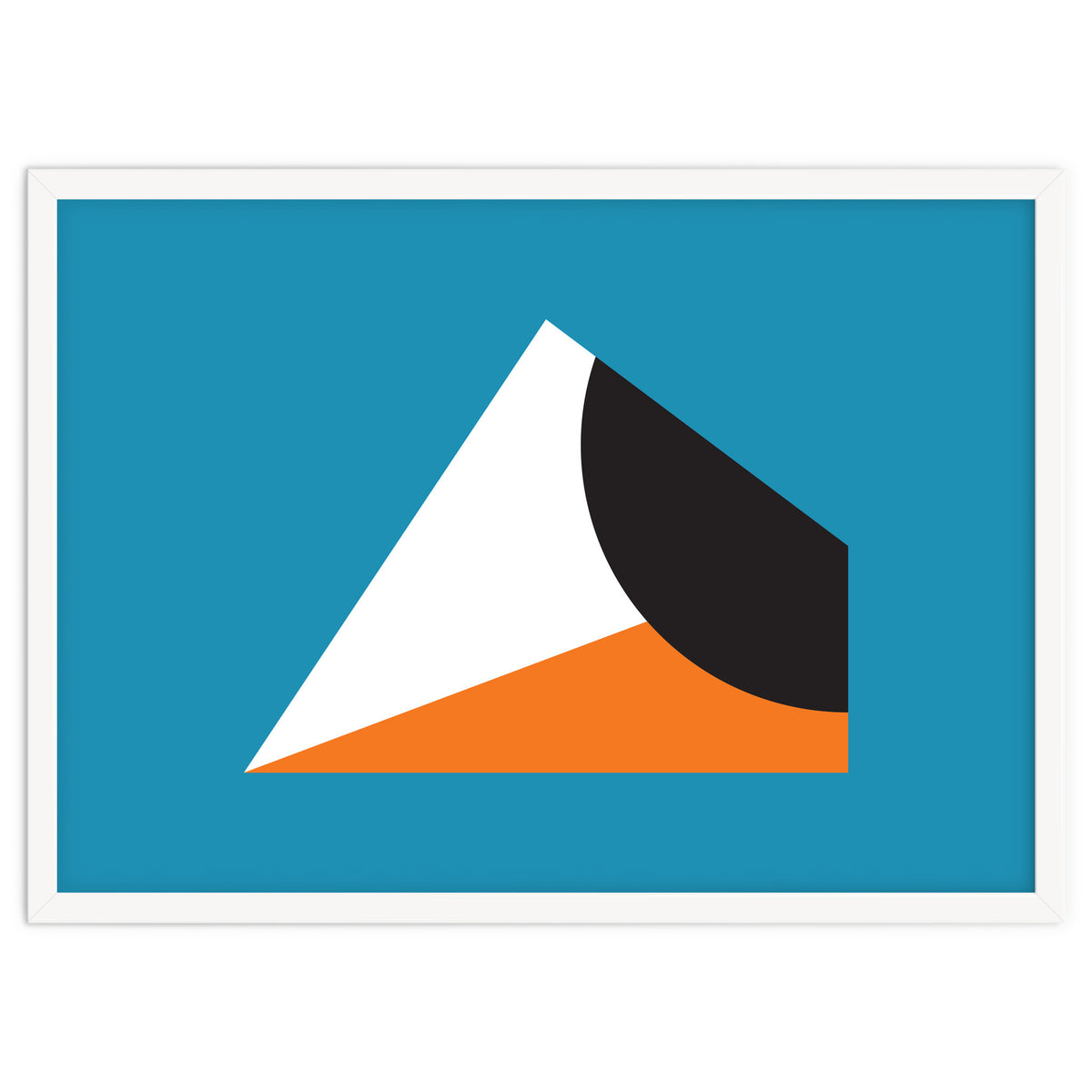 Geometric Shapes No. 16 - blue & orange