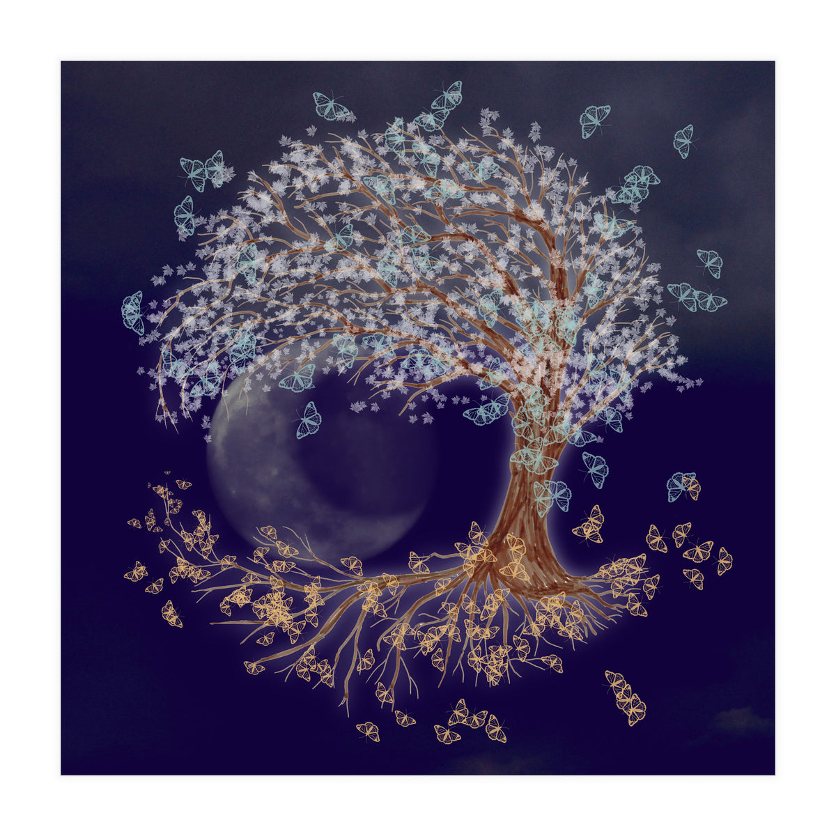 Tree of life in the night (Print Only)