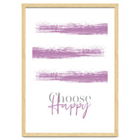 Text Art CHOOSE HAPPY | pink