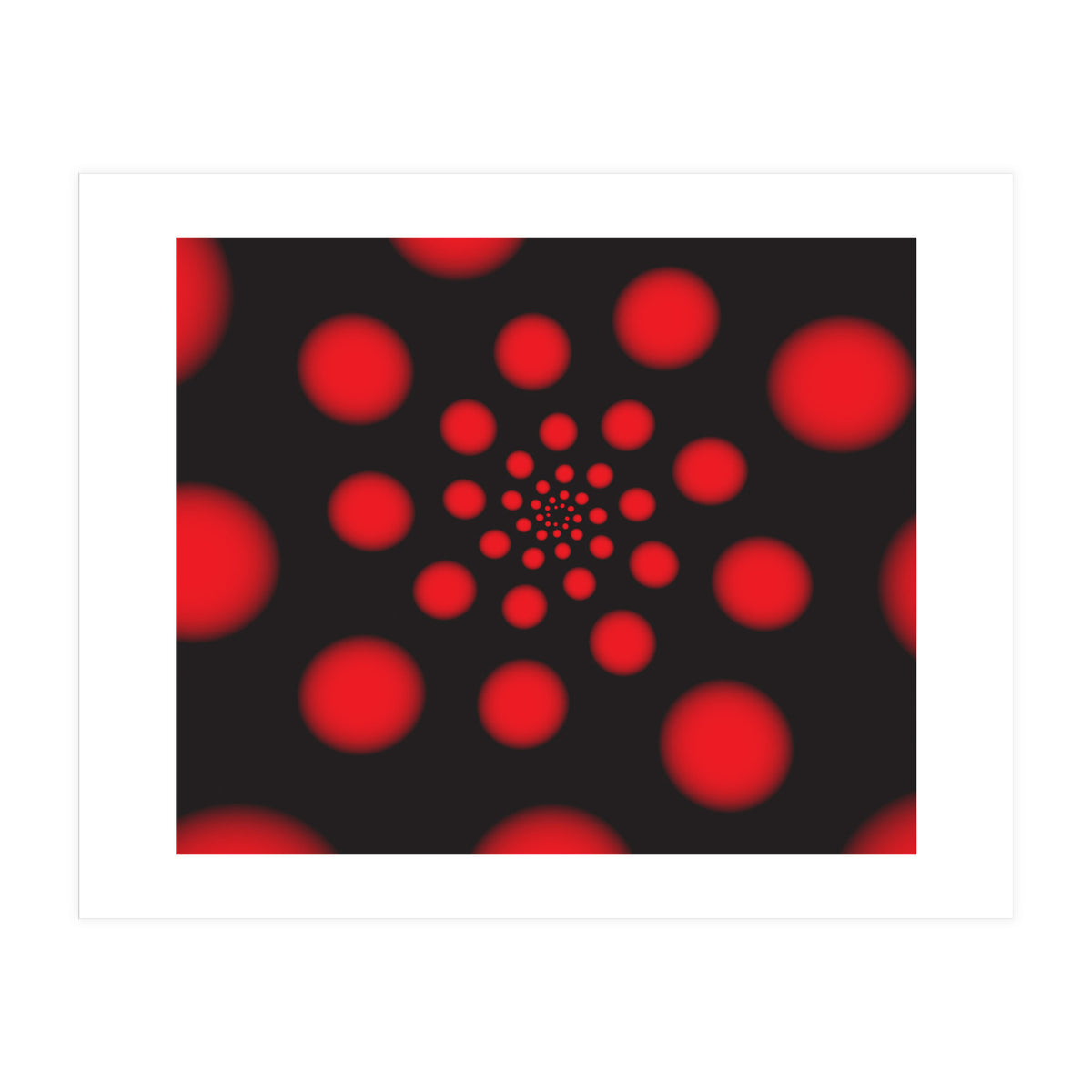 Red Spiral Dots (Print Only)