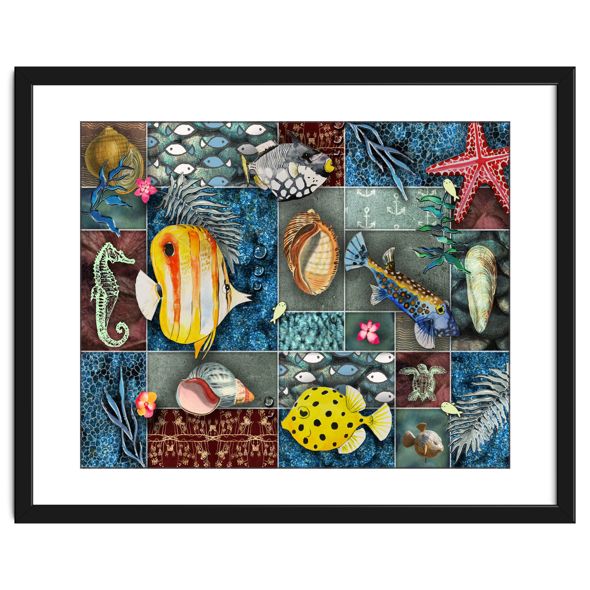 Sea Life Collage
