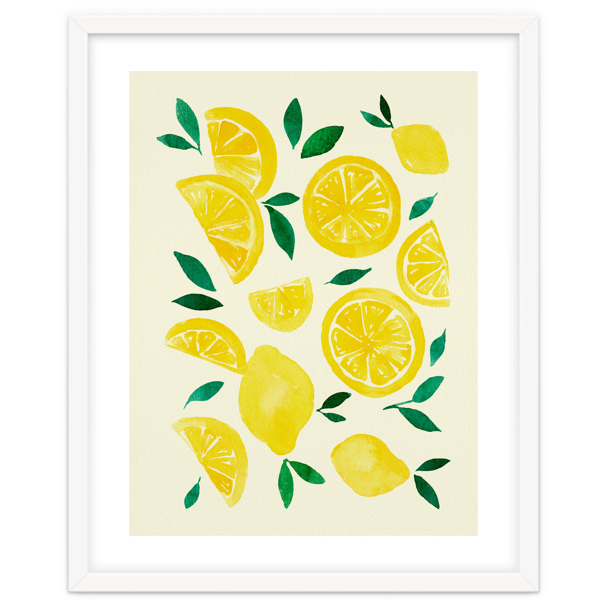 Watercolor lemons