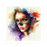 Watercolor Carnival Woman #11 (Print Only) thumbnail