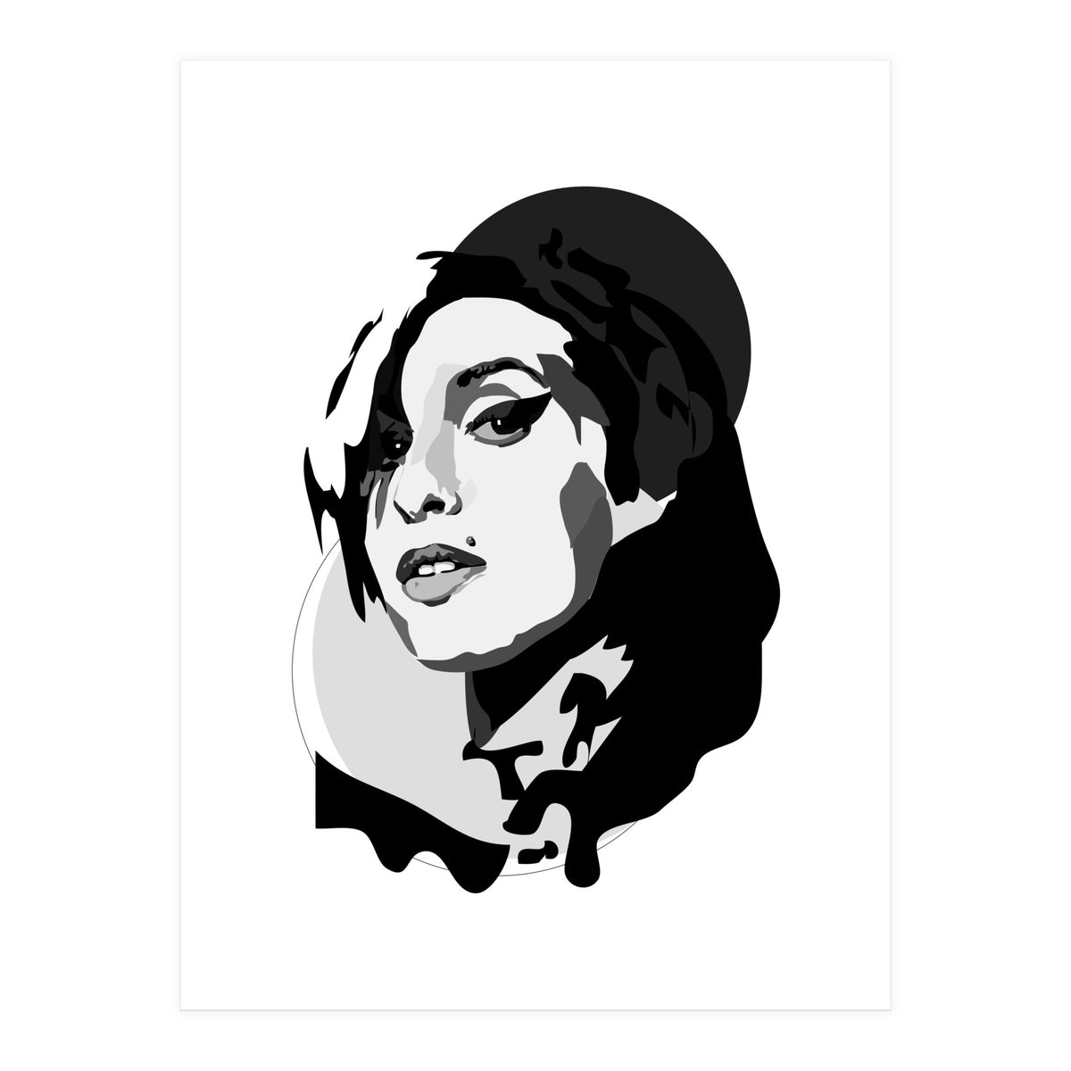 Amy Winehouse Close Up (Print Only)