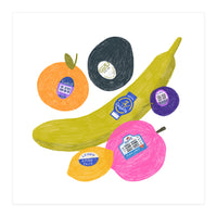 Fruit Stickers Square (Print Only)