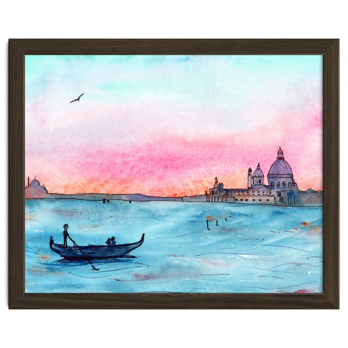 Sunset in Venice || watercolor