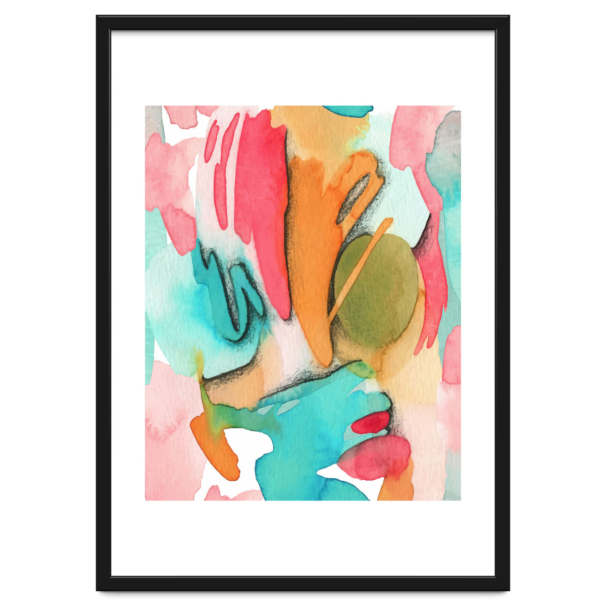 Abstract Watercolor Art