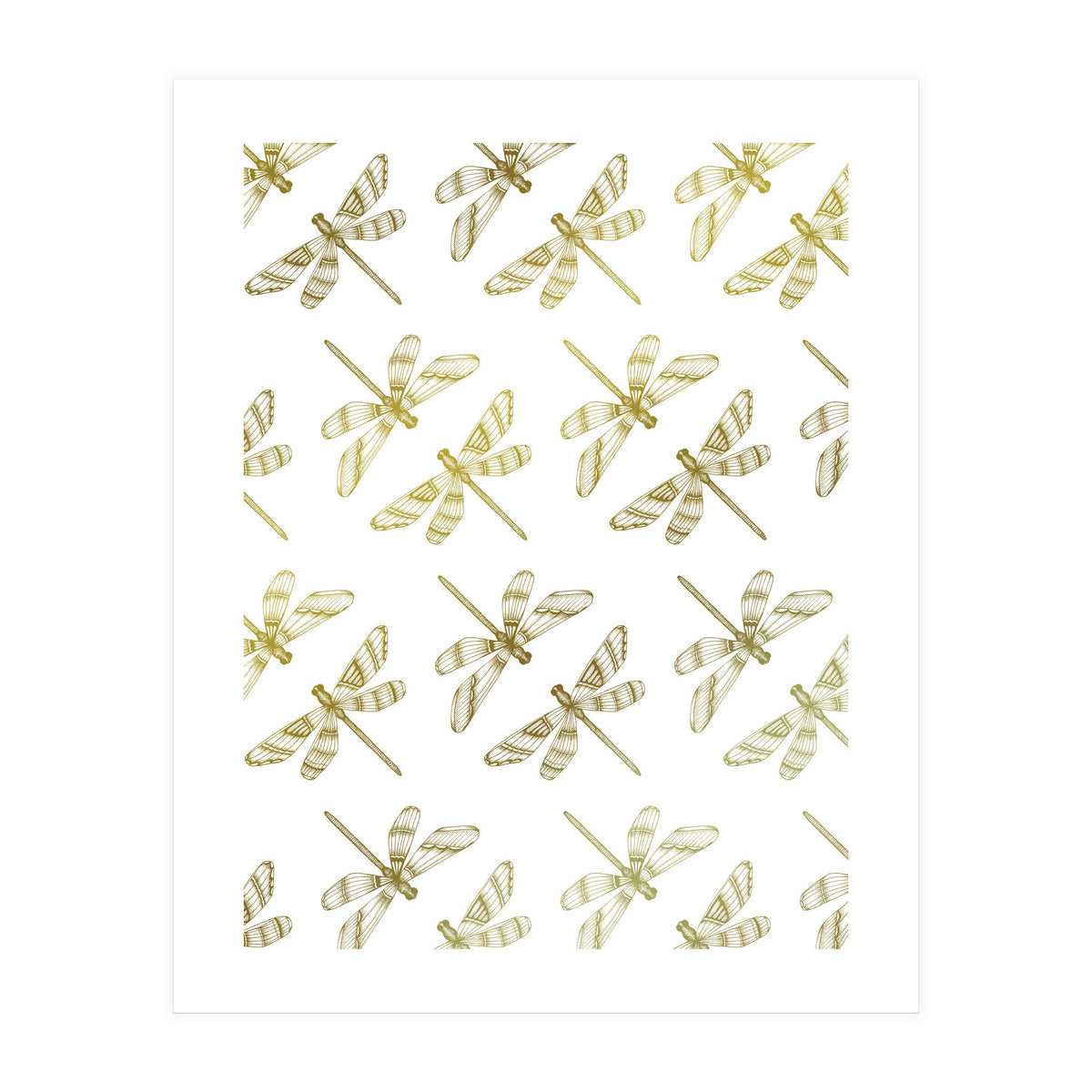 Golden Dragonflies (Print Only)
