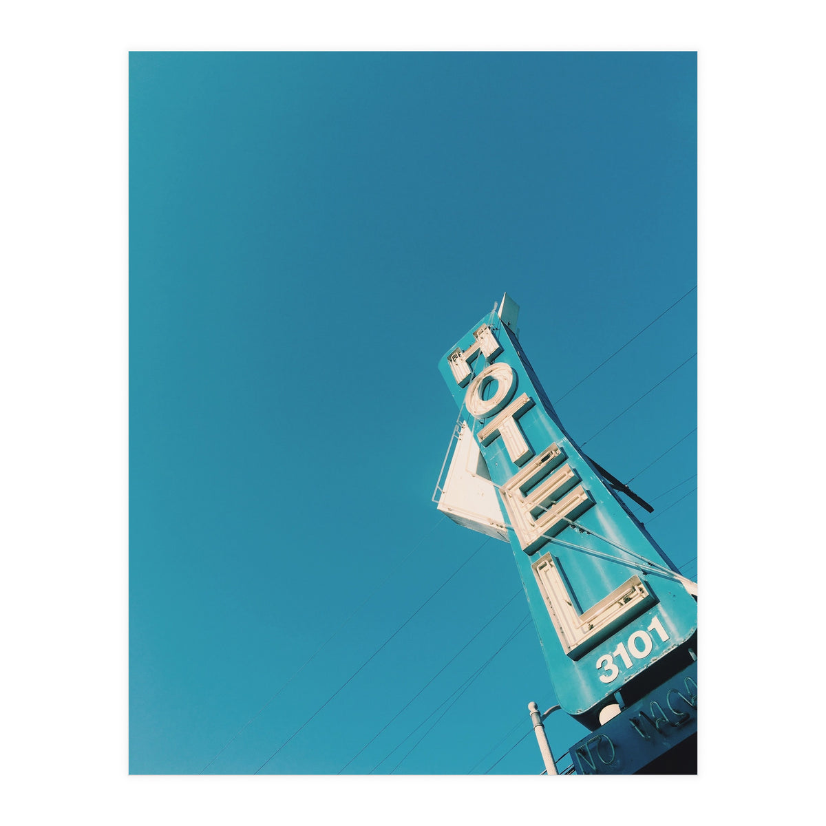 Hotel sign in California (Print Only)