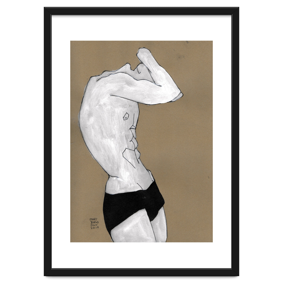 Untitled #41 - Man in black shorts