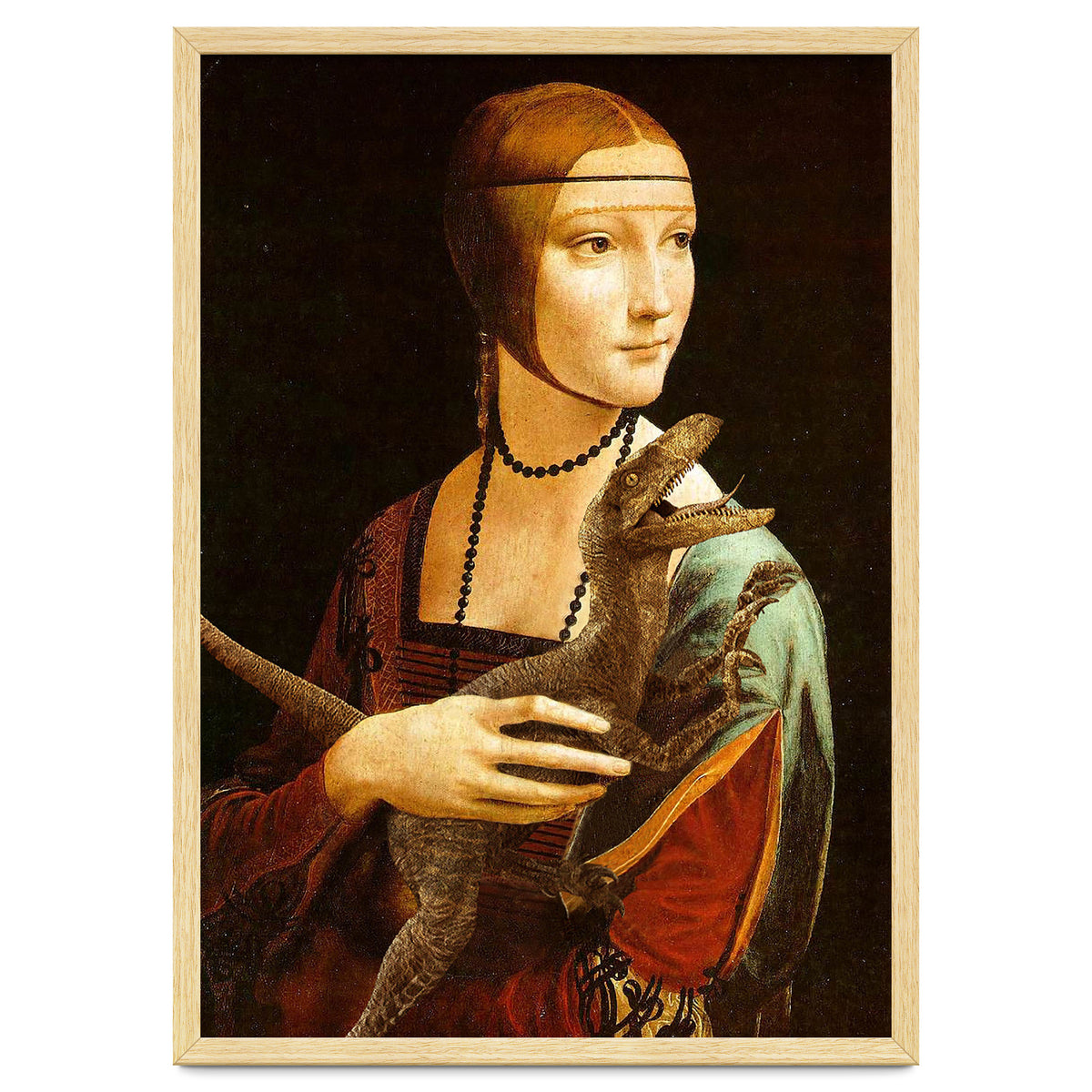 Lady With A Velociraptor