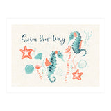 Swim Your Way Seahorse (Print Only) thumbnail