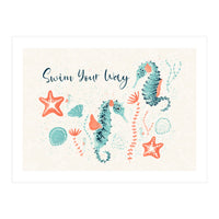 Swim Your Way Seahorse (Print Only)